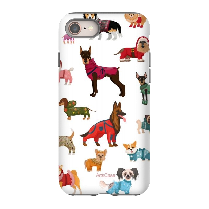 iPhone 8 StrongFit Fashion Dogs by ArtsCase