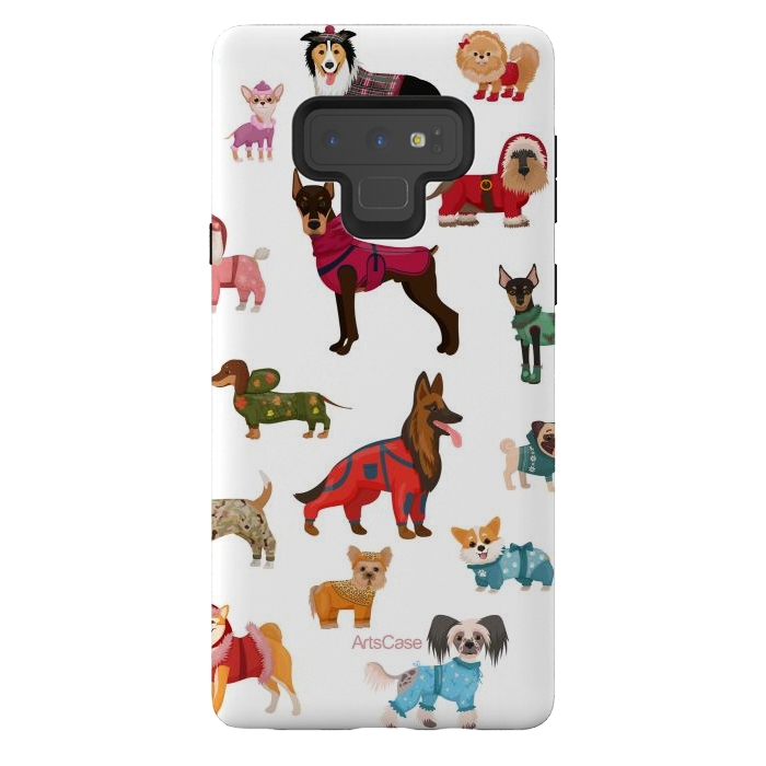 Galaxy Note 9 StrongFit Fashion Dogs by ArtsCase