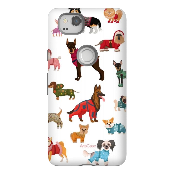 Pixel 2 StrongFit Fashion Dogs by ArtsCase