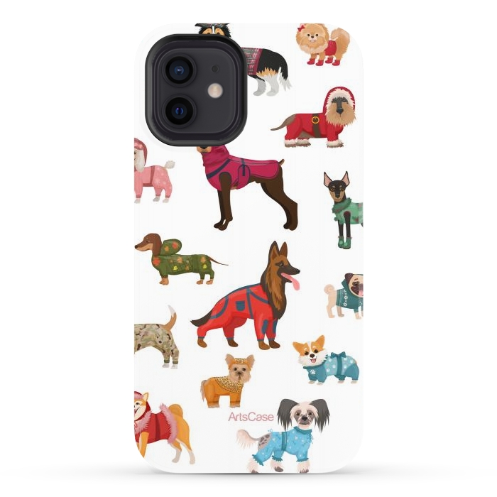 iPhone 12 StrongFit Fashion Dogs by ArtsCase