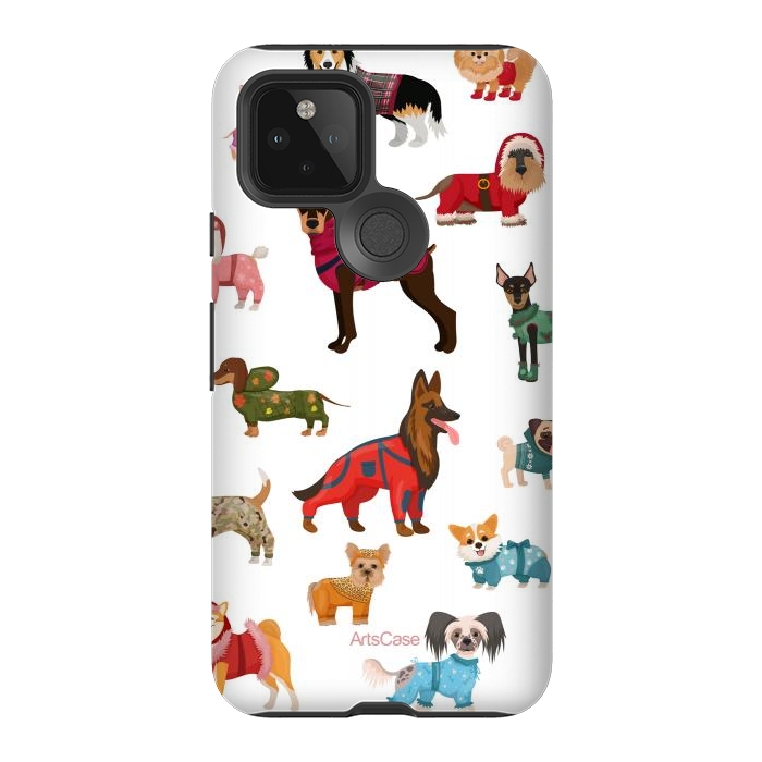 Pixel 5 StrongFit Fashion Dogs by ArtsCase