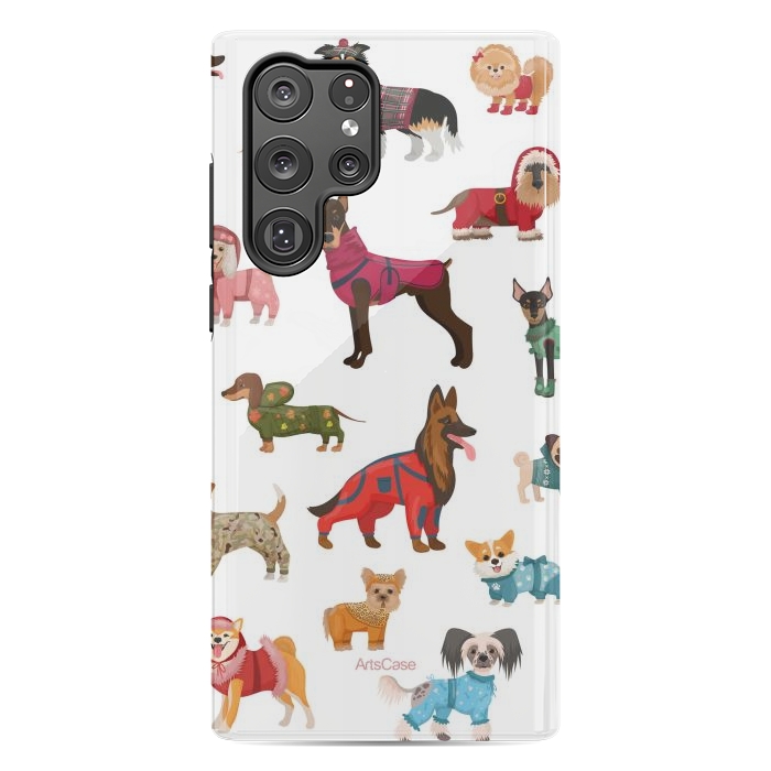 Galaxy S22 Ultra StrongFit Fashion Dogs by ArtsCase