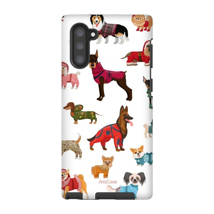 Galaxy Note 10 StrongFit Fashion Dogs by ArtsCase
