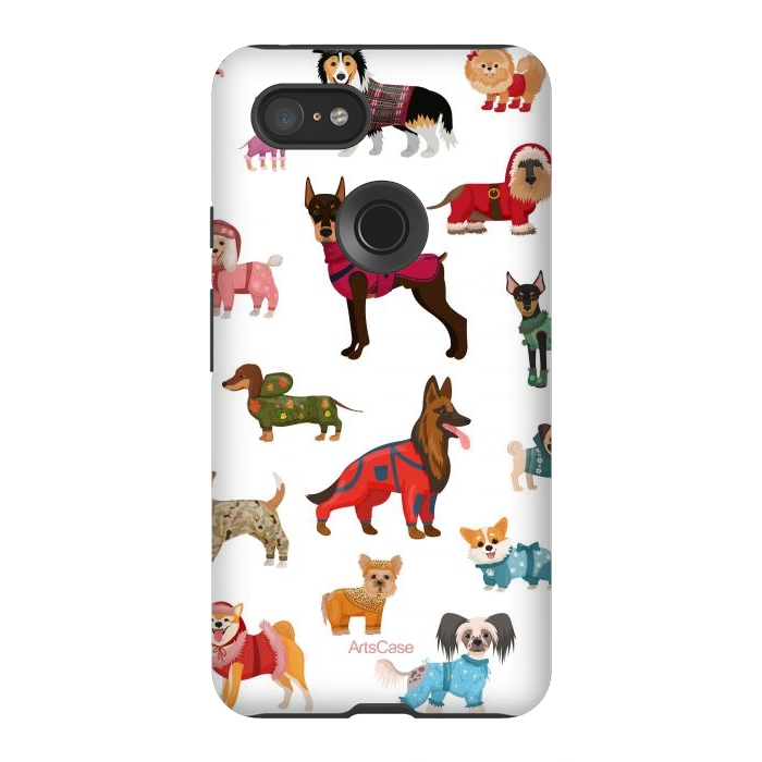 Pixel 3XL StrongFit Fashion Dogs by ArtsCase