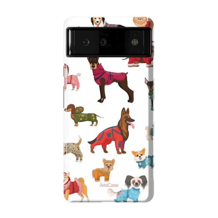 Pixel 6 StrongFit Fashion Dogs by ArtsCase