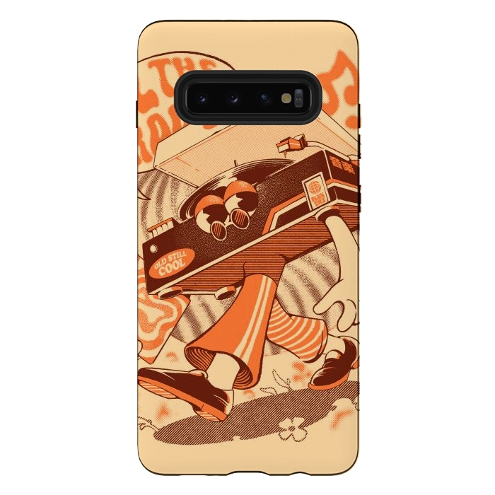 Galaxy S10 plus StrongFit Feel the Groovy by Ilustrata