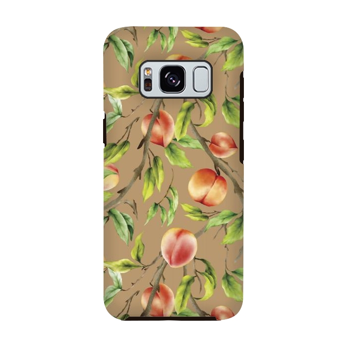 Galaxy S8 StrongFit Peaches on the tree by Bledi