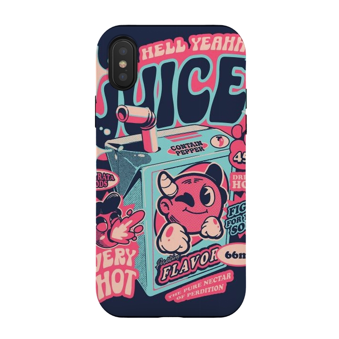 iPhone Xs / X StrongFit Hell Yeah Juice by Ilustrata