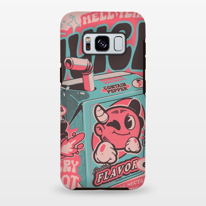 Galaxy S8 plus StrongFit Pink - Hell Yeah Juice  by Ilustrata