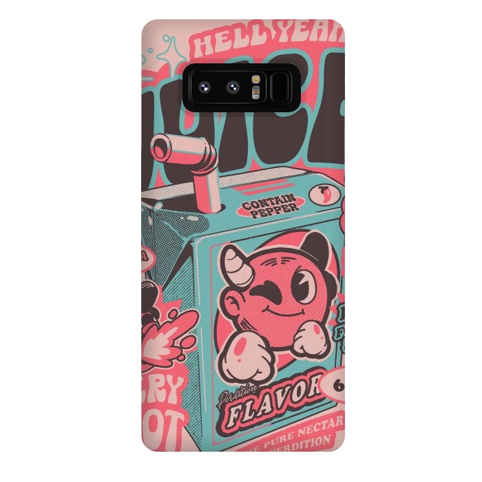Galaxy Note 8 StrongFit Pink - Hell Yeah Juice  by Ilustrata
