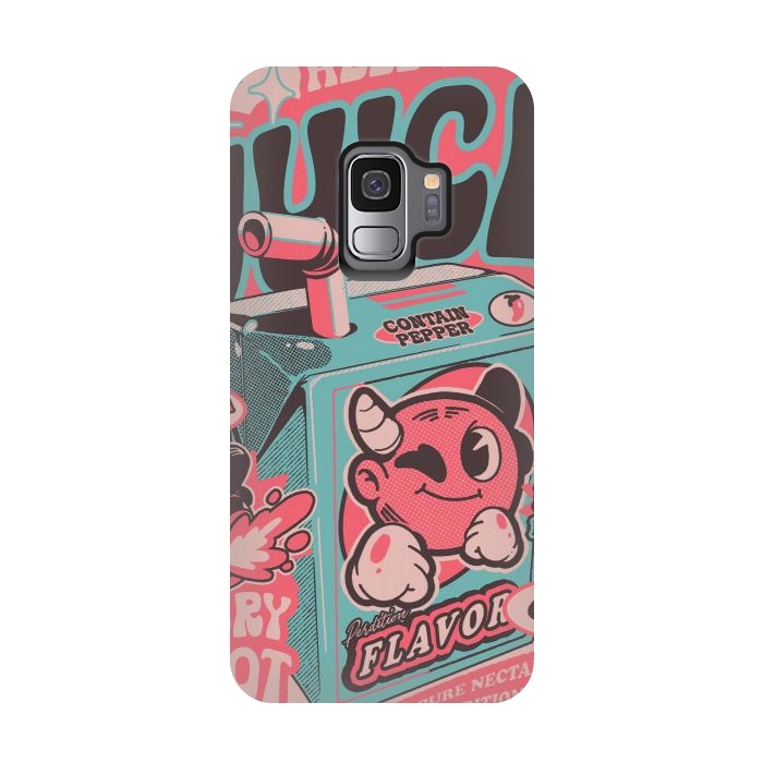 Galaxy S9 StrongFit Pink - Hell Yeah Juice  by Ilustrata