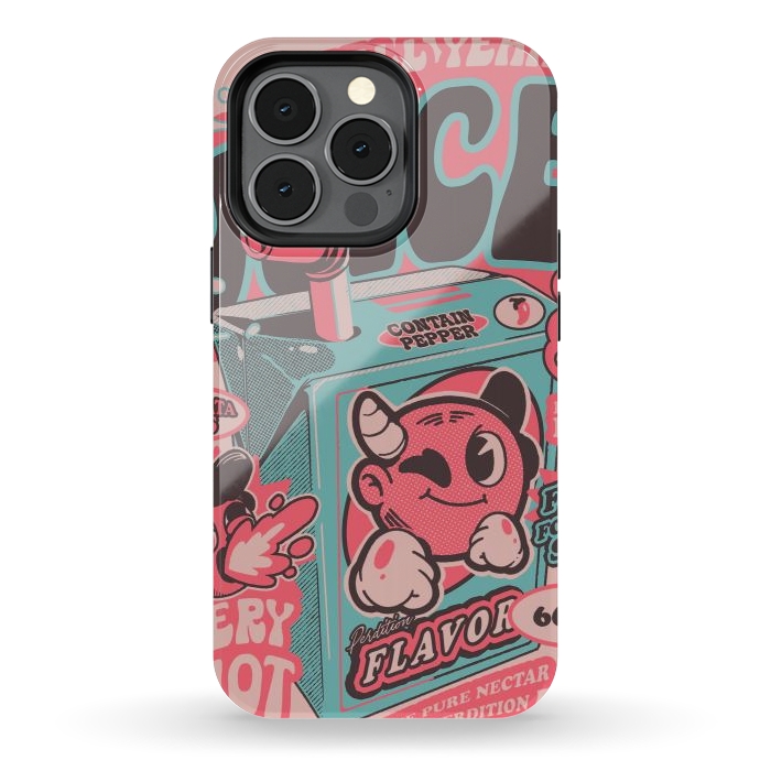 iPhone 13 pro StrongFit Pink - Hell Yeah Juice  by Ilustrata