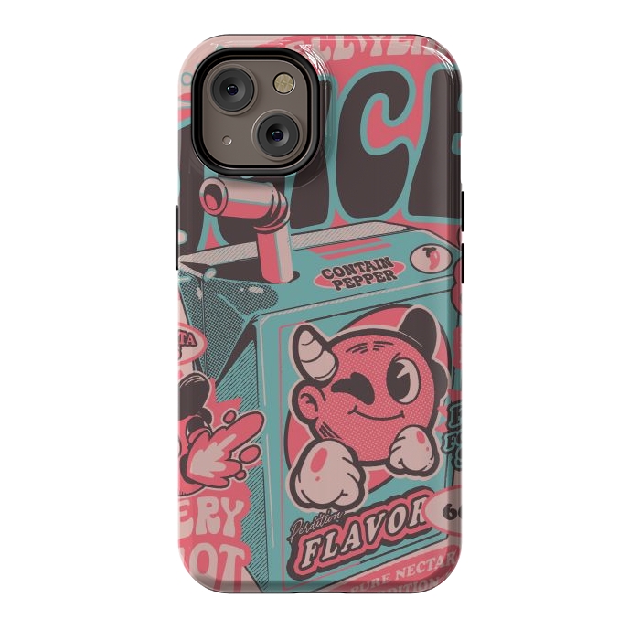 iPhone 14 StrongFit Pink - Hell Yeah Juice  by Ilustrata