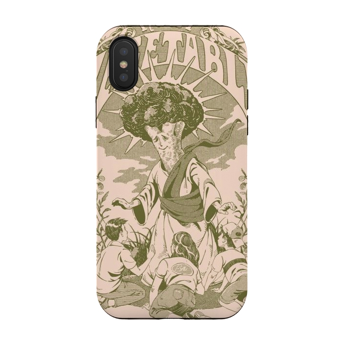 iPhone Xs / X StrongFit Holy Vegetable - Light by Ilustrata