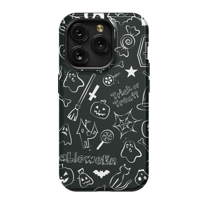 iPhone 15 Pro StrongFit Halloween Pattern by Bledi