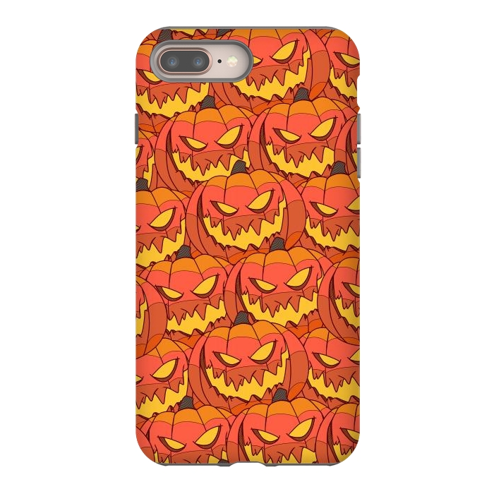 iPhone 7 plus StrongFit Halloween pumpkin carvings by Steve Wade (Swade)