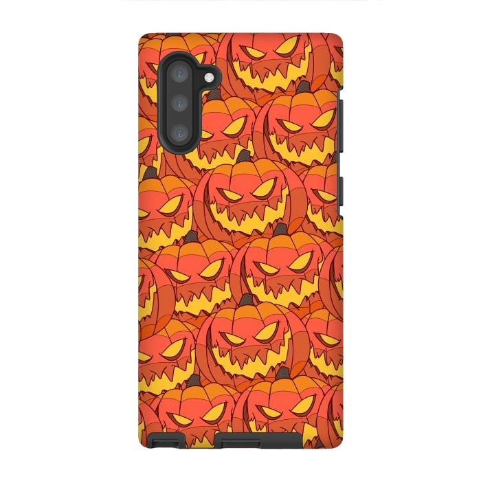Galaxy Note 10 StrongFit Halloween pumpkin carvings by Steve Wade (Swade)