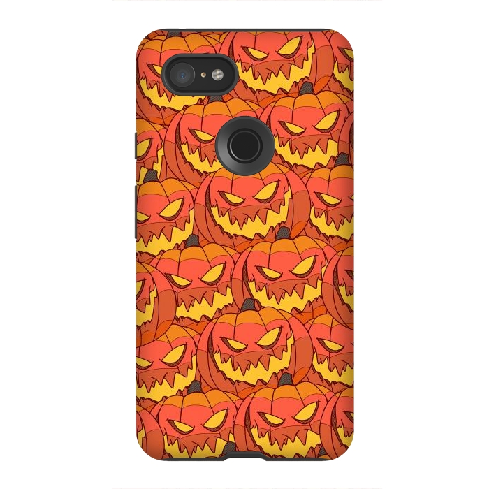 Pixel 3XL StrongFit Halloween pumpkin carvings by Steve Wade (Swade)