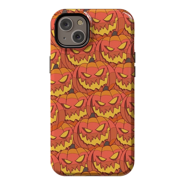 iPhone 14 Plus StrongFit Halloween pumpkin carvings by Steve Wade (Swade)