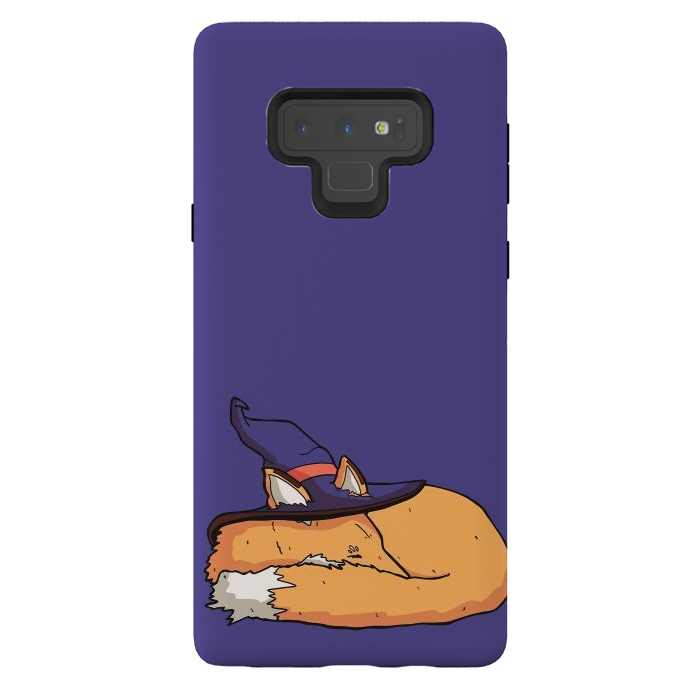 Galaxy Note 9 StrongFit The sleeping wizard's fox by Steve Wade (Swade)