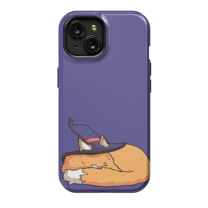 iPhone 15 StrongFit The sleeping wizard's fox by Steve Wade (Swade)