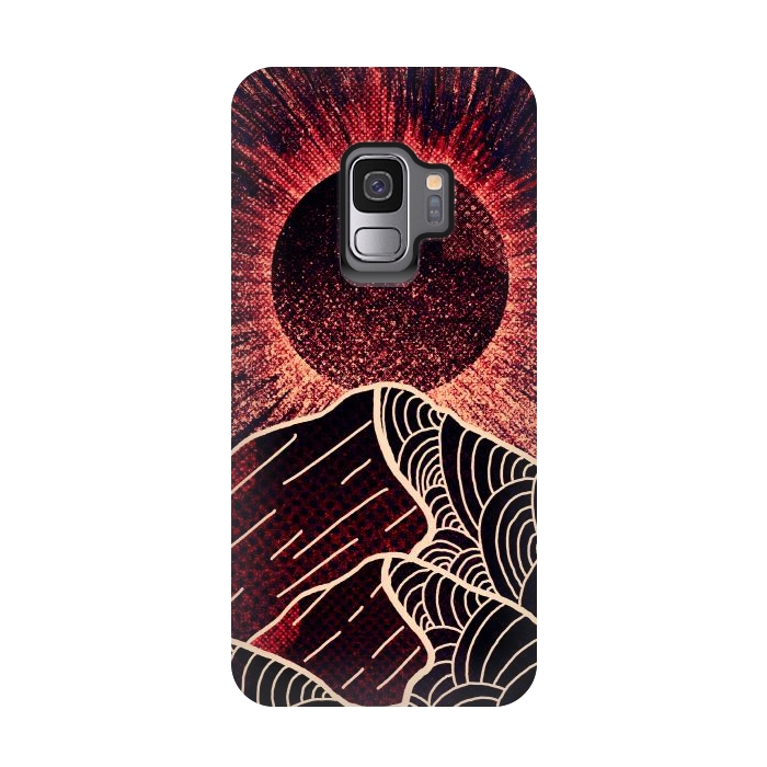 Galaxy S9 StrongFit The red sun burst by Steve Wade (Swade)