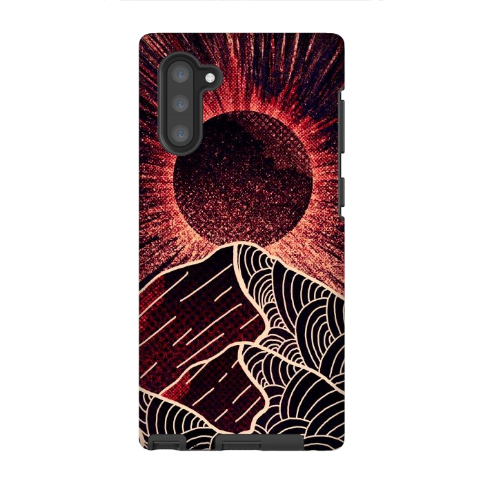 Galaxy Note 10 StrongFit The red sun burst by Steve Wade (Swade)
