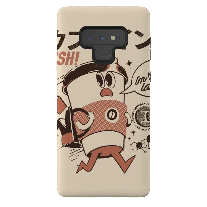 Galaxy Note 9 StrongFit I'm so Latte! - Cream by Ilustrata