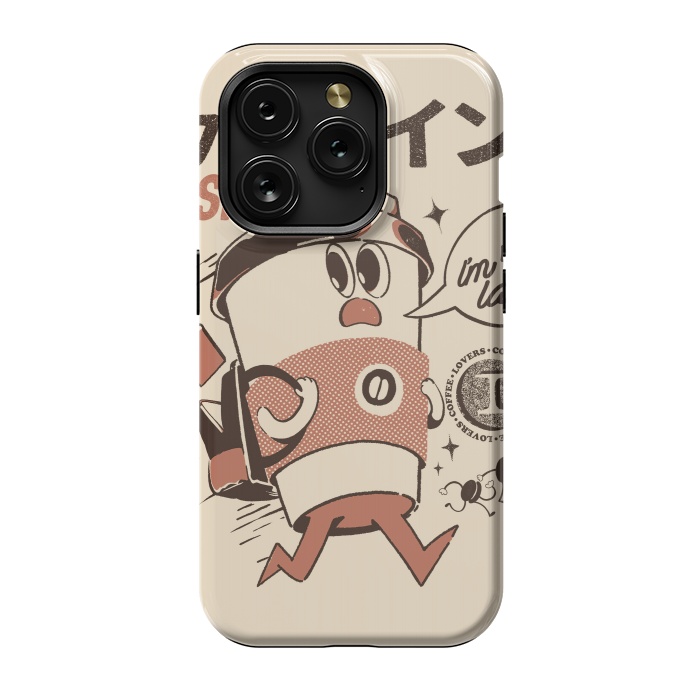 iPhone 15 Pro StrongFit I'm so Latte! - Cream by Ilustrata