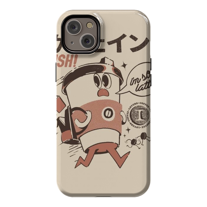 iPhone 14 Plus StrongFit I'm so Latte! - Cream by Ilustrata