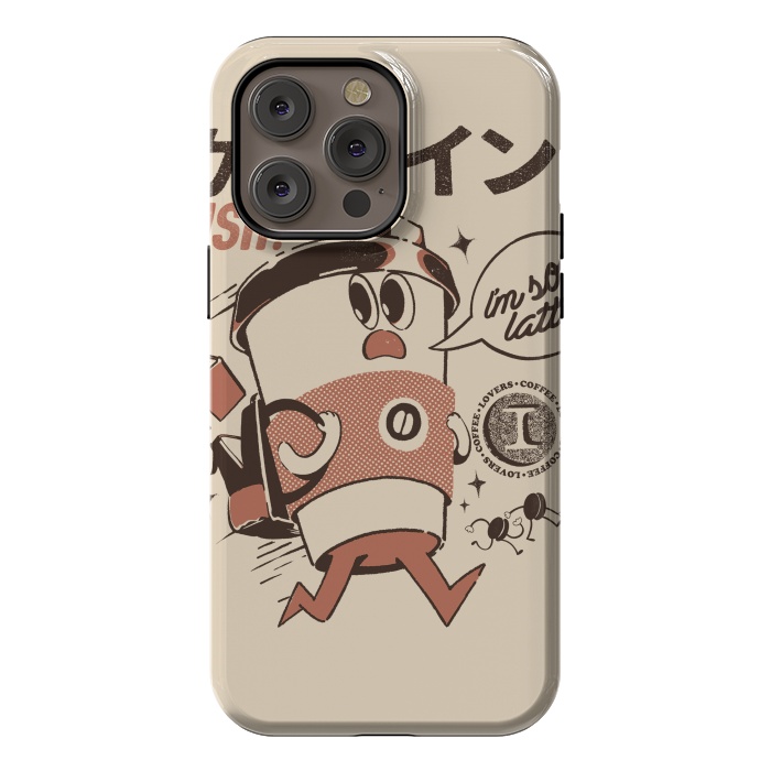 iPhone 14 Pro max StrongFit I'm so Latte! - Cream by Ilustrata