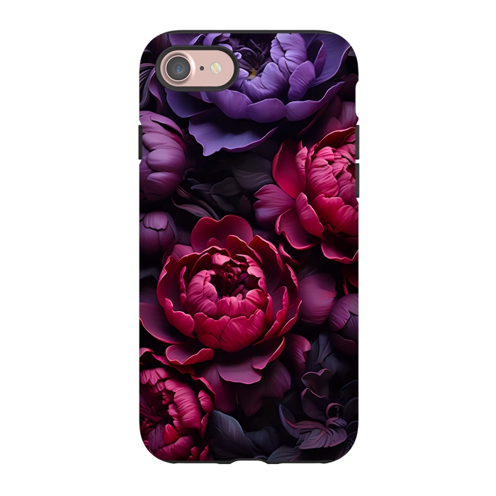 iPhone 7 StrongFit Moody peonies by haroulita