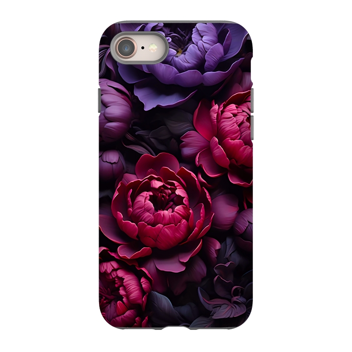iPhone SE StrongFit Moody peonies by haroulita