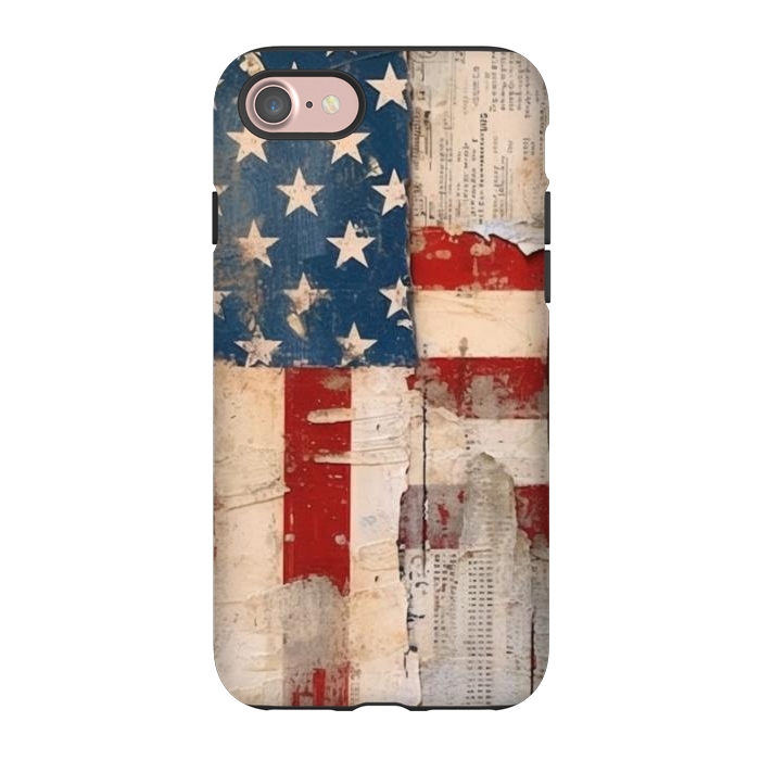 iPhone 7 StrongFit Vintage American flag by haroulita