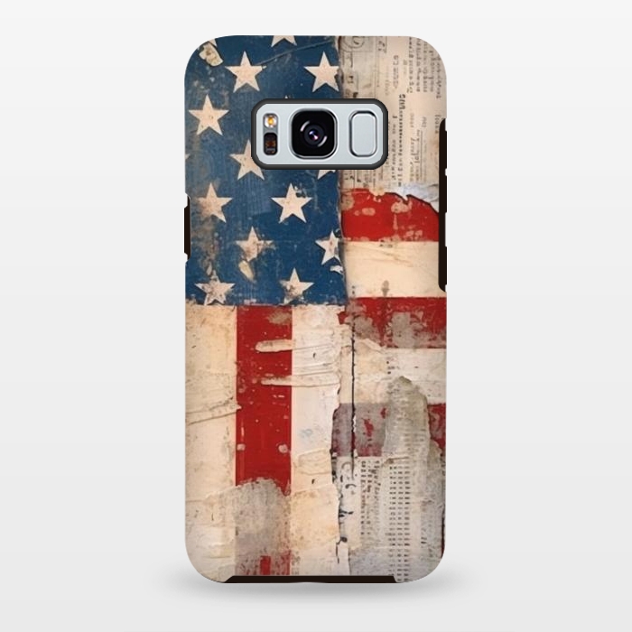 Galaxy S8 plus StrongFit Vintage American flag by haroulita