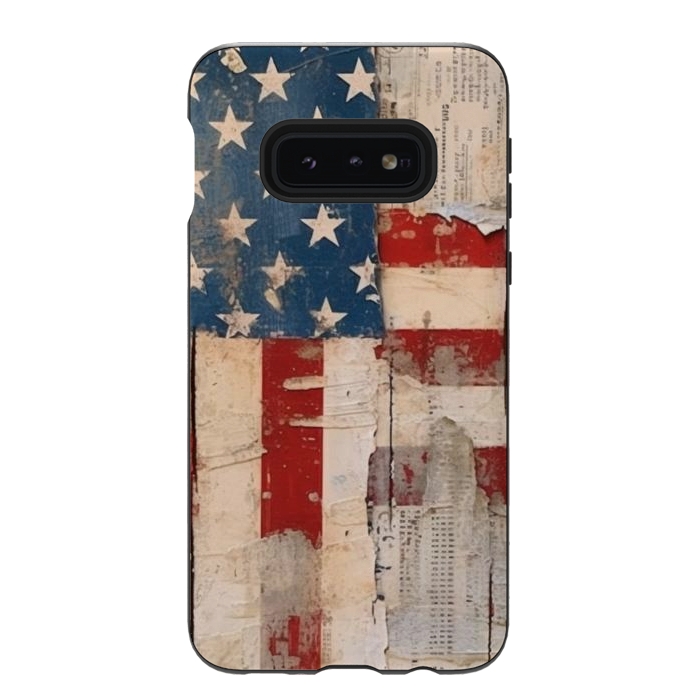 Galaxy S10e StrongFit Vintage American flag by haroulita