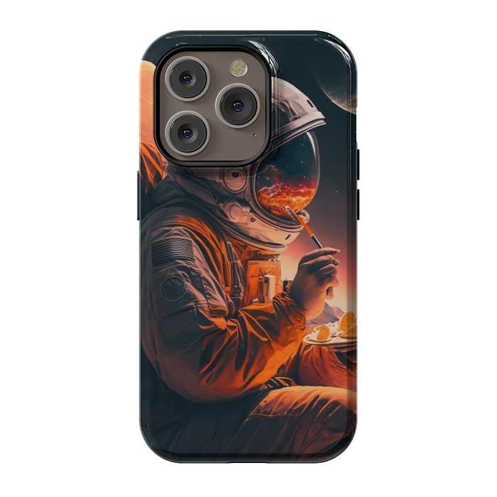 iPhone 14 Pro StrongFit Astronaut in the moon by haroulita