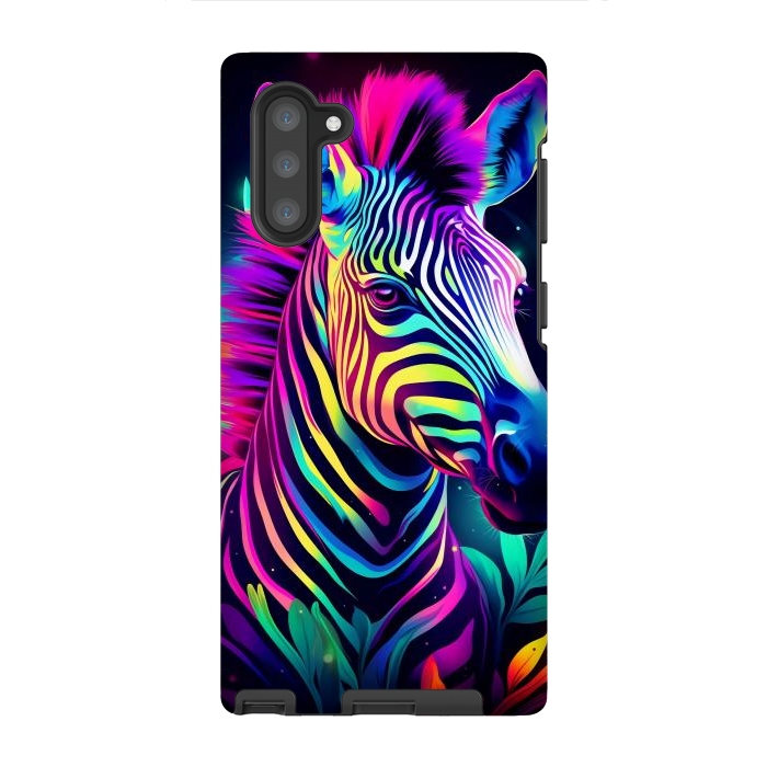 Galaxy Note 10 StrongFit colorful zebra by haroulita