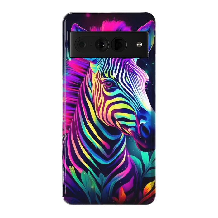 Pixel 7 Pro StrongFit colorful zebra by haroulita