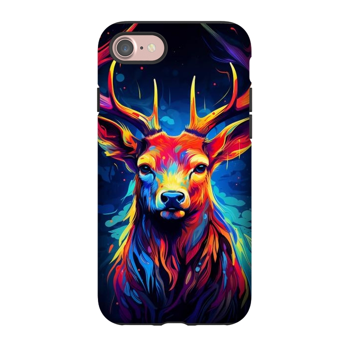 iPhone 7 StrongFit Colorful deer by haroulita