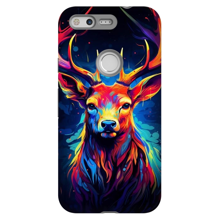 Pixel StrongFit Colorful deer by haroulita
