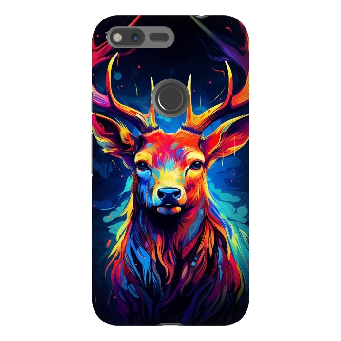 Pixel XL StrongFit Colorful deer by haroulita