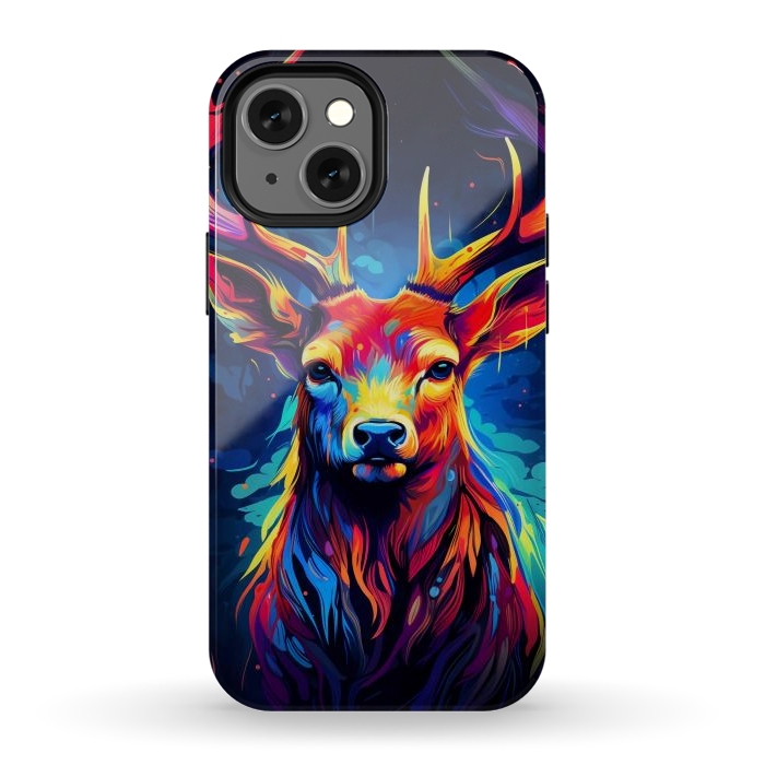 iPhone 12 mini StrongFit Colorful deer by haroulita
