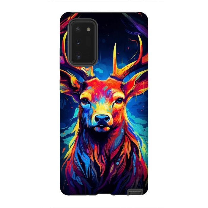 Galaxy Note 20 StrongFit Colorful deer by haroulita