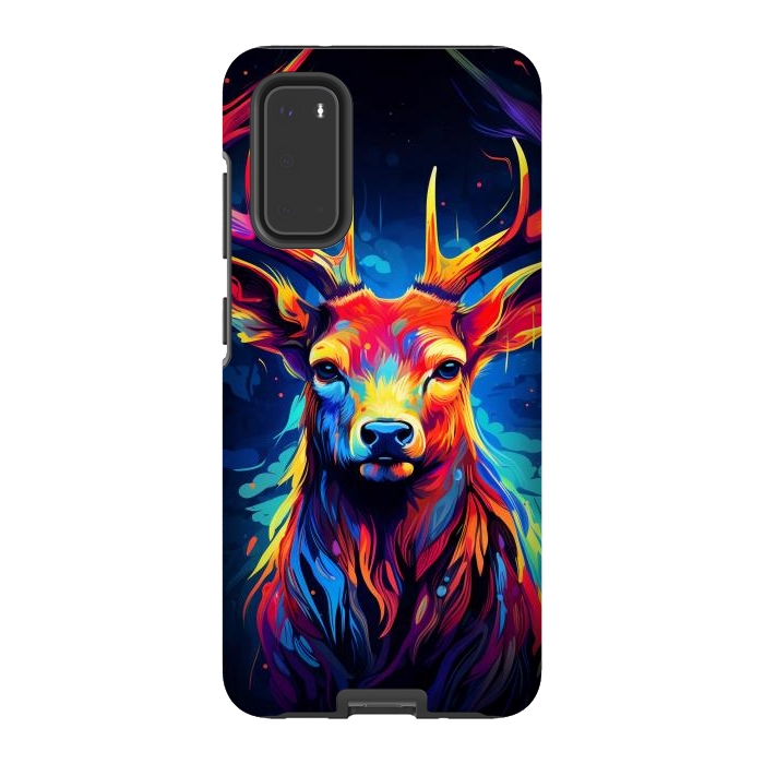 Galaxy S20 StrongFit Colorful deer by haroulita