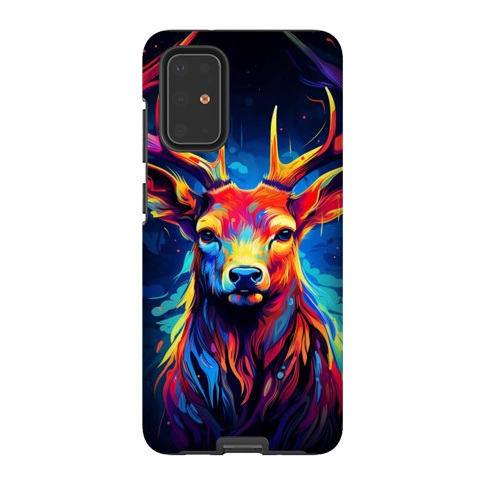 Galaxy S20 Plus StrongFit Colorful deer by haroulita