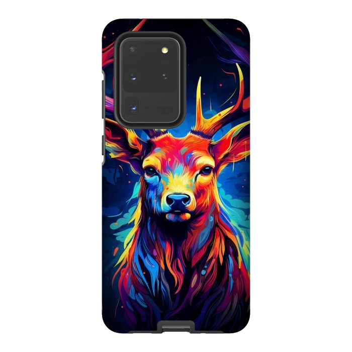 Galaxy S20 Ultra StrongFit Colorful deer by haroulita