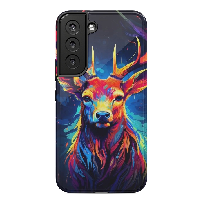 Galaxy S22 StrongFit Colorful deer by haroulita