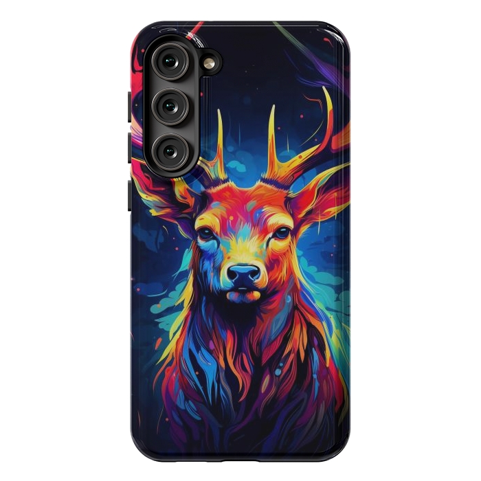 Galaxy S23 Plus StrongFit Colorful deer by haroulita