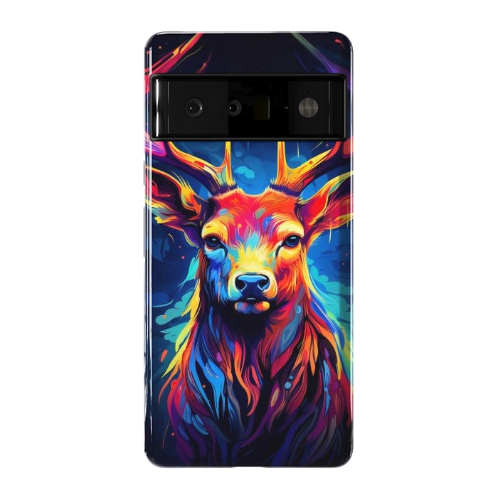 Pixel 6 Pro StrongFit Colorful deer by haroulita